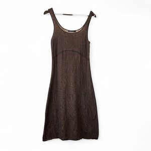 Peruvian Connection Brown Sleeveless Dress